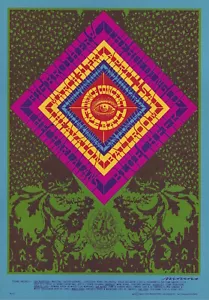 MINT Janis Joplin Big Brother 1967 FD 55 GOD'S EYE Family Dog Avalon Poster - Picture 1 of 1