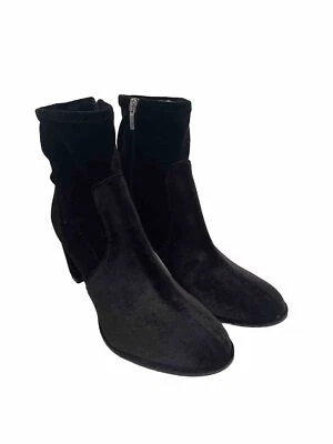 Marc Fisher ботинок женщин 9 черный бархат молнии лодыжки ботинки MFLizzy новый - Изображение 1 из 4