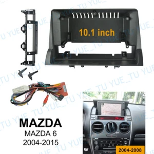 10.1'' Car Radio Stereo Frame Panel Fascia w/Power Harness for Mazda 6 2002-2015 - Picture 1 of 6