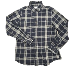 Tilley Mens Shirt M Blue White Plaid Cotton Flannel Long Sleeve Travel Casual - Bild 1 von 21