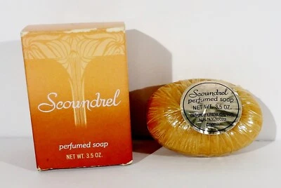 Jabón en barra perfumado vintage Revlon SCOUNDREL 3,5 oz Foto 1 de 3