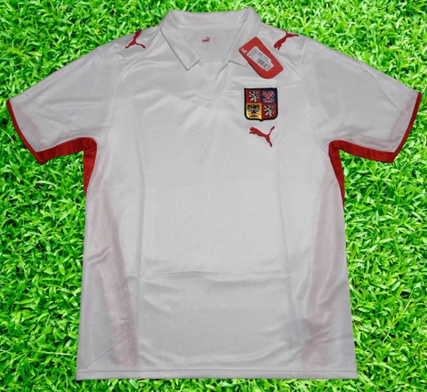 Czech Republic Soccer Jersey Football Shirt 100% Original Size L EURO 2008 Away Cover