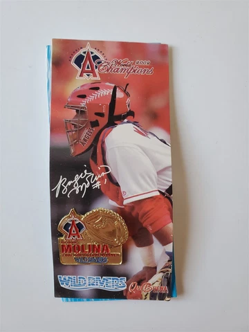 MLB SGA Collectors PIN Wild Rivers Gold Glove BENGIE MOLINA Los Angeles Angels Cover