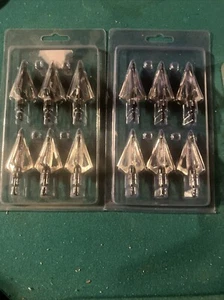 12Pcs Archery Broadheads 100Grain 3Blade Hunting Crossbow Compound Bow Arrow Tip - Picture 1 of 2