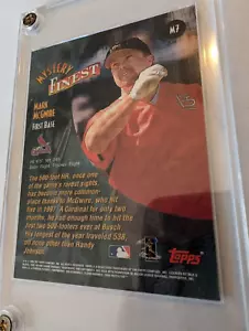 Mark McGwire 1998 Topps Finest MYSTERY FINEST Card with Black Protective Film M7 - Picture 1 of 7