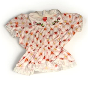 Strawberry Shortcake Hot Topic Kragen Knopfleiste Bluse Größe XL gebraucht - Bild 1 von 5