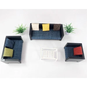1/18 Diorama Car Garage Furniture Sofa Table Seat Model Prop Model Scene Display - Picture 1 of 12