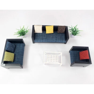 1/18 Diorama Car Garage Furniture Sofa Table Seat Model Prop Model Scene Display - Image 1 of 4