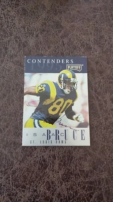 1995 Playoff Contender Isaac Bruce #93 - St. Louis Rams - AUTOGRAPHED! - Image 1 of 2