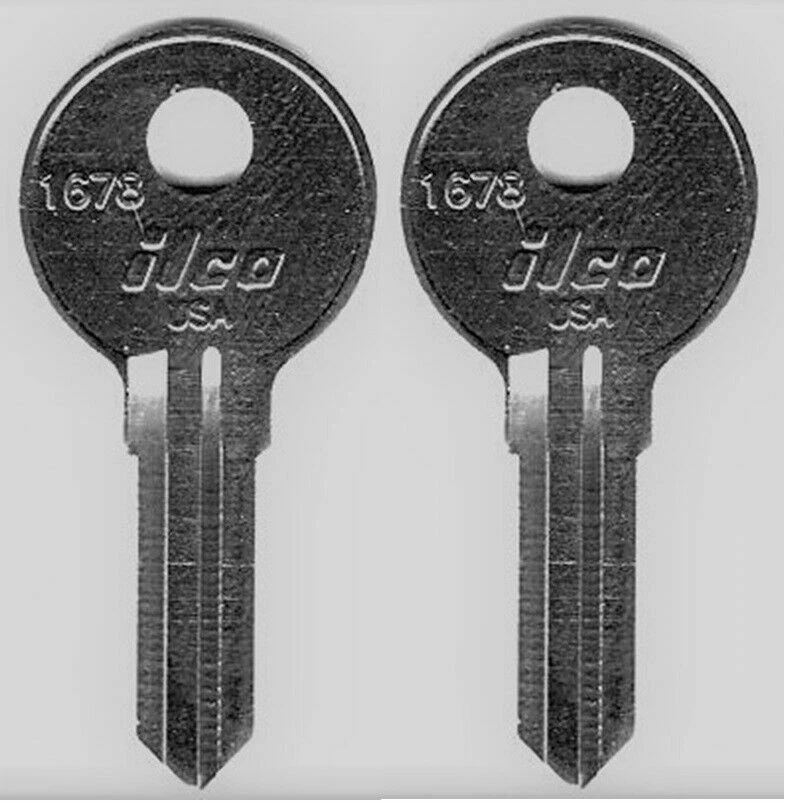 ILCO (2) JASON Pop & Lock Truck Cap Replacement Keys Pre-Cut to Code 200R-249R