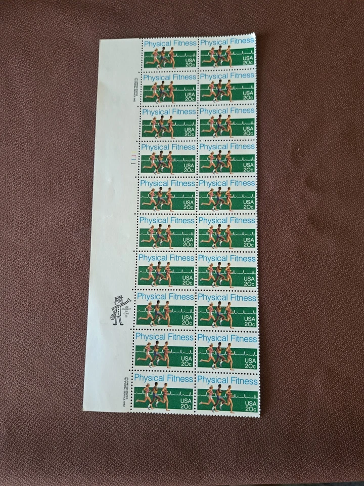 Scott #2043 Physical Exercise (Running) Block of 20 Stamps - MNH - Image 1 of 1
