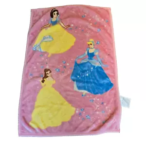 Coperta peluche bambino Disney vintage rosa principessa bianca neve Belle Cenerentola - Foto 1 di 5
