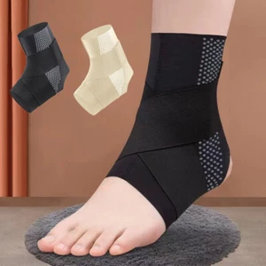 Nylon Ankle Support Brace Compression Sleeve Plantar Foots Fasciitis Sports Wrap - Picture 1 of 19