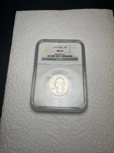 1965 SMS Washington Quarter MS67 NGC Certified - Picture 1 of 4