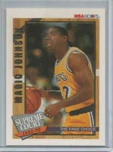 1992-93 Hoops #SC-10, Magic Johnson Supreme Court Lakers HOFer - Bild 1 von 2