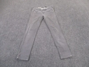 Adriano Goldschmied Pants Womens 26R Gray AG Stevie Ankle Slim Straight Skinny - Picture 1 of 12