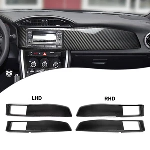 Gloss Center Console Dashboard Panel Cover Trim For Toyota GT86 Subaru BRZ 13-20 - Picture 1 of 6