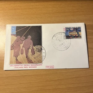 BUSTA PRIMO GIORNO FDC COLLEZIONE CELEBRATIVI EMIGRANTI ITALIANI NEL MONDO - Imagen 1 de 2