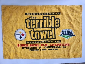 Orig. Terribile Asciugamano Pittsburgh Steelers Super Bowl XLIII Champions - Foto 1 di 7