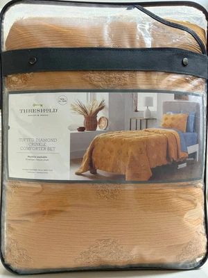 Threshold Twin/XL Twin Tufted Diamond Crinkle Comforter Set, New - Image 1 of 4
