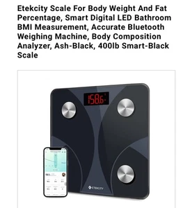 ETEKCITY Fit 8S Smart Fitness Scale - Picture 1 of 8