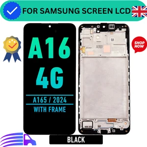 LCD Touch Screen digitiser With Frame For Samsung Galaxy A16 4G A165F -uk seller - Picture 1 of 2