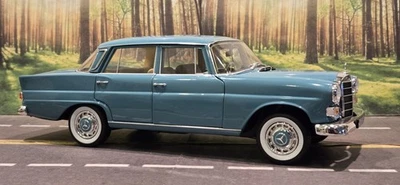 RARE 1:18 Norev 1966 Mercedes-Benz 200 Sedan Teal Green Diecast Model  - Image 1 of 4