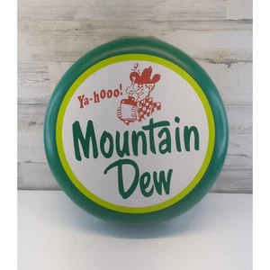 Vintage Mountain Dew Kronkorkenschild - seltenes & seltenes Werbeschild 80er Jahre 20" - Bild 1 von 17