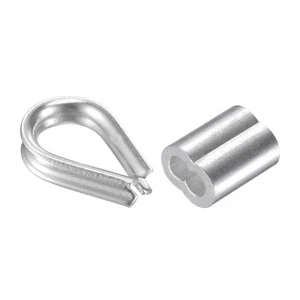 130in 1 Set Drahtseil Kausche Takelage Kit M2 Edelstahl mit Hülse 2,5mm - Bild 1 von 6