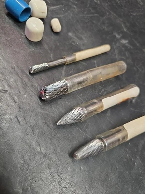 4 New SGS Carbide Burrs From The Army Tank Plant From The 1990's Cut Armor Plate - Image 1 of 3