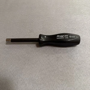 Snap-on Tools USA BLACK Hard Grip 6mm Metric 6pt Manual Nut Driver NDDM60 - Picture 1 of 7