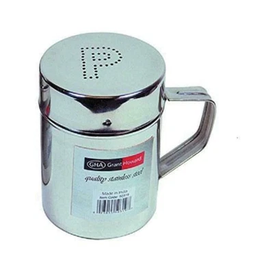 Stainless Steel Stovetop Pepper Shaker with Cover - Image 1 of 2