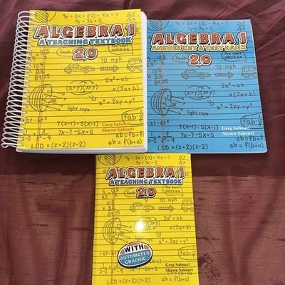 Teaching Textbooks ALGEBRA 1 2.0 Complete Set Textbook CDs Answer Key Sabouri - Image 1 of 4
