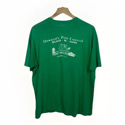 Camisa Gráfica Fresno Bug Verde De Colección Años 80 Bolsillo Fantasma Grande XL EE. UU. Foto 1 de 4