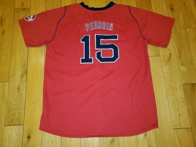 Vtg Nike Dustin Pedroia BOSTON RED SOX Youth Stitched Batting MLB Team JERSEY XL - Image 1 of 4