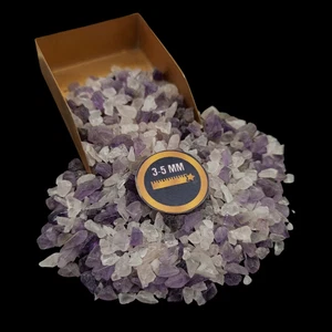 Mezcla de cuarzo rosa amatista piedras preciosas naturales trituradas gruesas 3-5 mm fabricación de joyas - Imagen 1 de 6