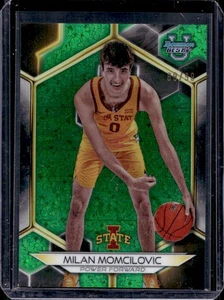 2023-24 Bowman Best U Milan Momcilovic Green Mini Diamond Refractor #89/99 - Picture 1 of 2