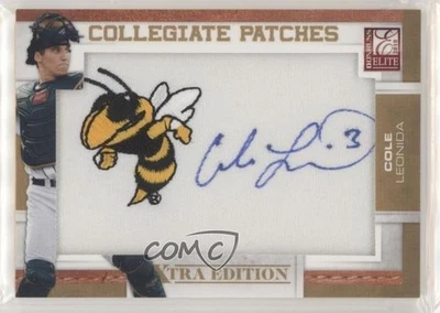 2010 Donruss Elite Extra Edition Collegiate Signatures Cole Leonida Patch Auto - Image 1 of 2