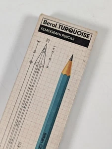 Vintage Berol Türkis Filmograph Bleistifte E3 - Neu in Box 12 Bleistifte - Bild 1 von 11