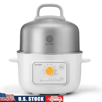 Vaporizador de alimentos eléctrico compacto con 8 ajustes de cocción comidas saludables rápidas nuevo Foto 1 de 4