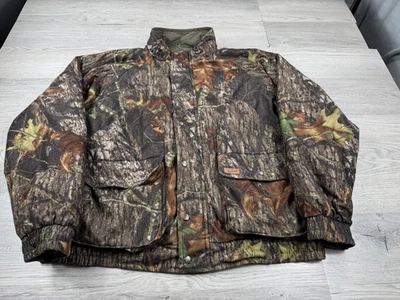 Vintage Woolrich Jacket Men’s XL Camouflage Bomber Reversible Lined Insulated - Image 1 of 4