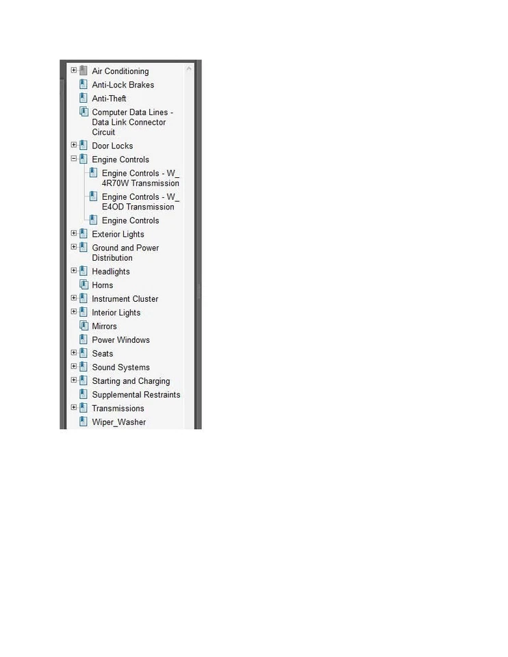 Ford F-150 1994 Color Wiring Diagram Schematic V8-302 5.0L 2WD pdf - Image 1 of 1