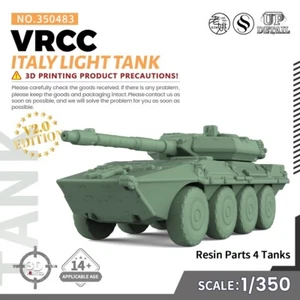 SSMODEL 1/350 Military Model Kit Italy VRCC Light Tank GAMES - Bild 1 von 5