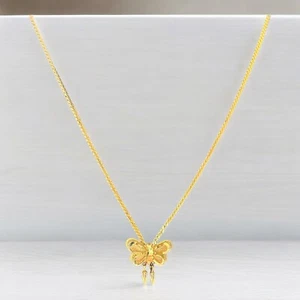 Vintage Bolero Style Gold Tone Butterfly Necklace - Picture 1 of 6