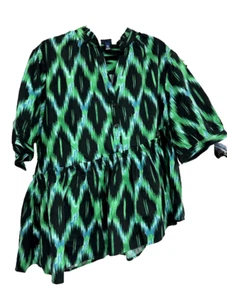Scoop Womens Asymmetric Hem Multicolor Top Size XXL - Picture 1 of 5