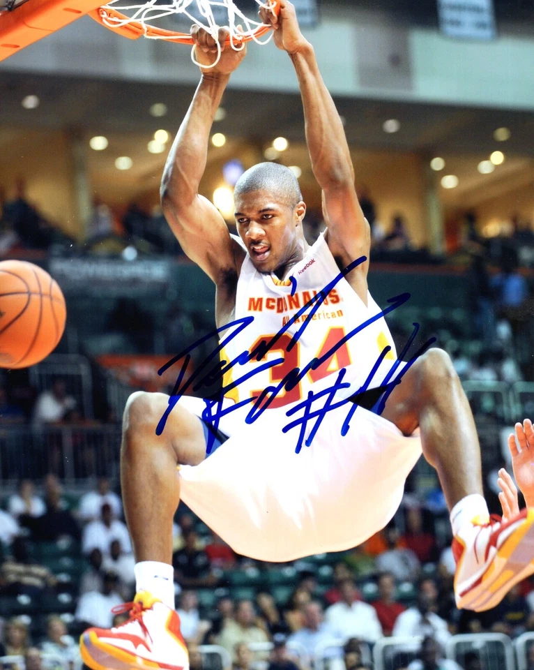 Derrick Favors NBA McDonalds All American Hand Signed Autograph 8x10 Photo Foto 1 de 1