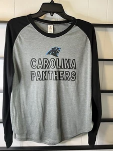 Neu ohne Etikett Damen L, NFL TEAM Apparel, CAROLINA PANTHERS, Langarm-Schlaftop, C11 - Bild 1 von 7