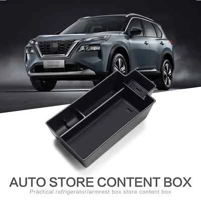 Car Armrest Center Console Storage Box for Nissan X-trail Rogue 2021 2022 2023 - Imagem 1 de 4