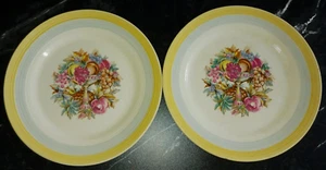 2 American Limoges Triumph Victoria Surf-T 7" Salad Plates For Barker Bros LA - Picture 1 of 8