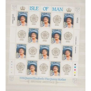 Gb-Isle Of Man 1990, Mich Nr 437 Feuilles Miniature - Photo 1/1